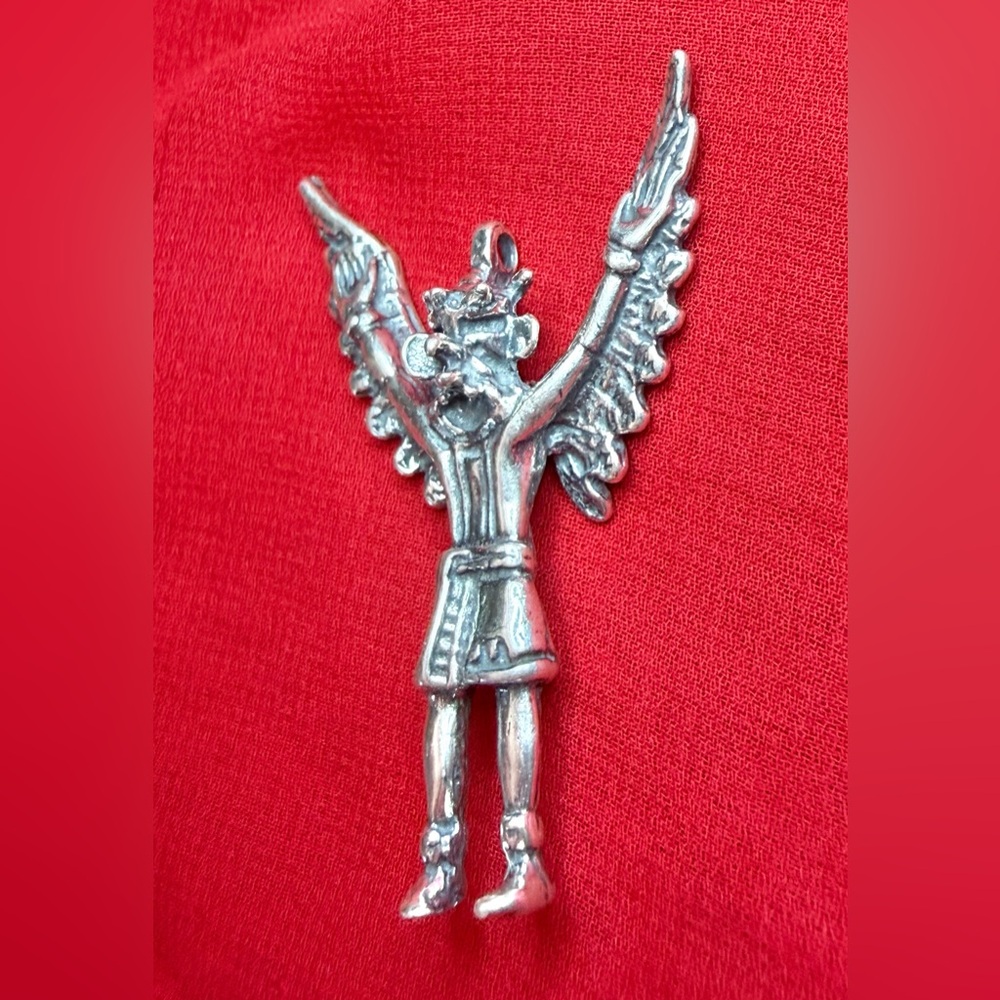 Sterling silver Navajo Kachina eagle dancer charm pendant - Picture 6 of 6